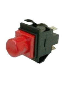 Pulsador rojo 27x22mm