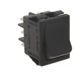 Pulsador negro 25x25mm bipolar Mairali