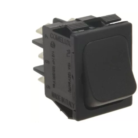 Pulsador negro 25x25mm bipolar Mairali