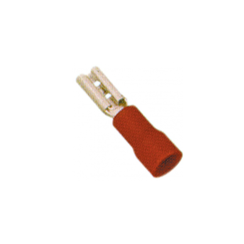 Terminal faston aislado hembra 2.8x1.5mm rojo Varios Fabricantes (10 unidades)