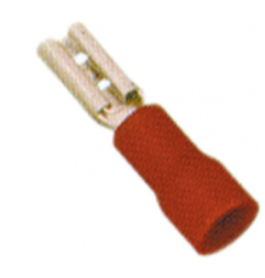 Terminal faston aislado hembra 2.8x1.5mm rojo Varios Fabricantes (100 unidades)