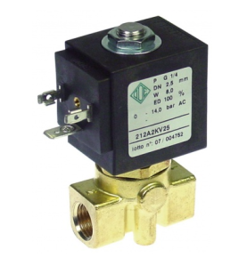 Electrovalvula 2 vias 24v 1/8x1/8 La Spaziale