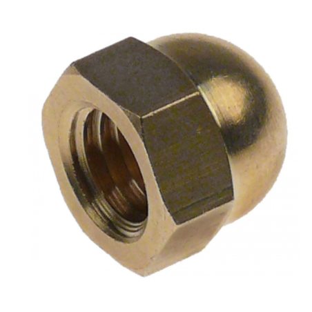 Tuerca ciega m10 din-1587 laton Anfim