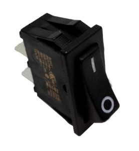 Interruptor negro 30x11mm unipolar Varios Fabricantes (2 unidades)