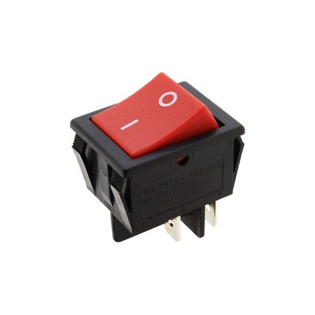 Interruptor Bipolar Rojo 230V 30x22mm | Expobar