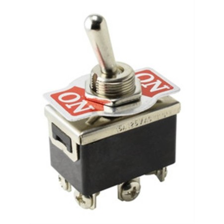 Interruptor palanca bipolar 10a 250v Ø12mm Ortega