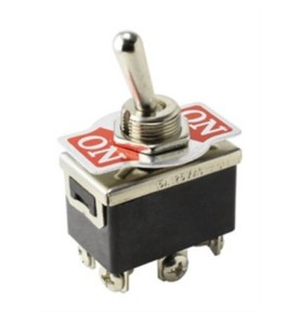 Interruptor palanca bipolar 10a 250v Ø12mm Ortega