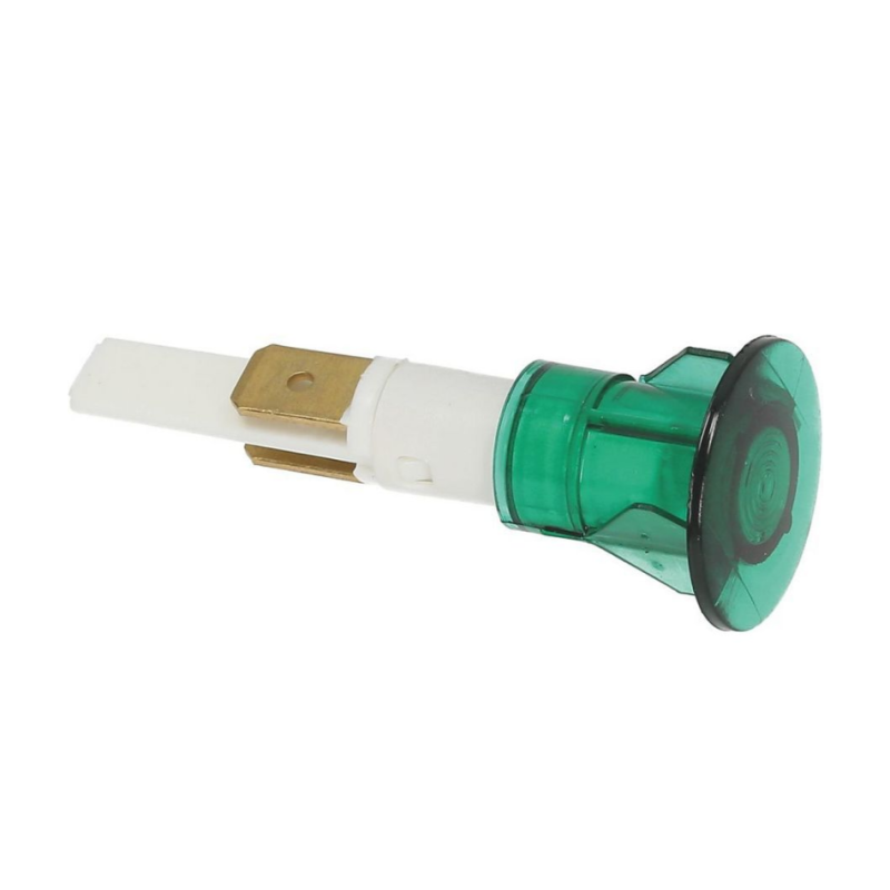 Piloto verde Ø14mm 230v freidora (2 Unidades)