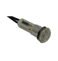 Piloto blanco Ø10mm 12v con cable