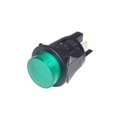 Pulsador Verde Ø25mm 230V Bipolar