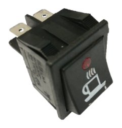 Interruptor ambar 30x22mm 230v led con taza