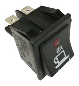 Interruptor ambar 30x22mm 230v led con taza