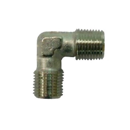 Racor codo 1/4x1/4 macho-macho