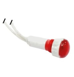 Piloto Rojo Ø10mm 200mm 230V Resistencia