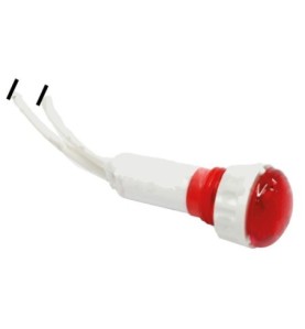 Piloto Rojo Ø10mm 200mm 230V Resistencia