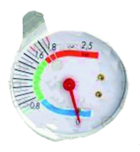 Manometro 2.5kg 1/8  Ø57mm  m-31