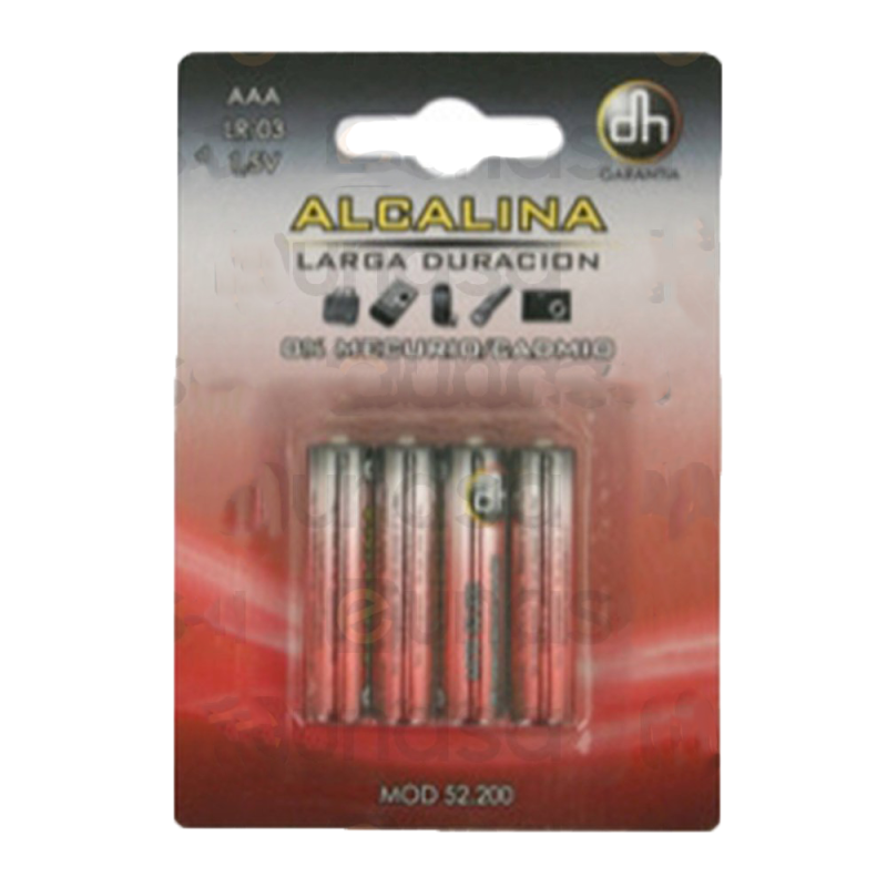Pila alcalina aaa-lr03 1,5v (4 unidades)