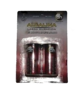 Pila alcalina c - 1.5v lr14 2 unidades