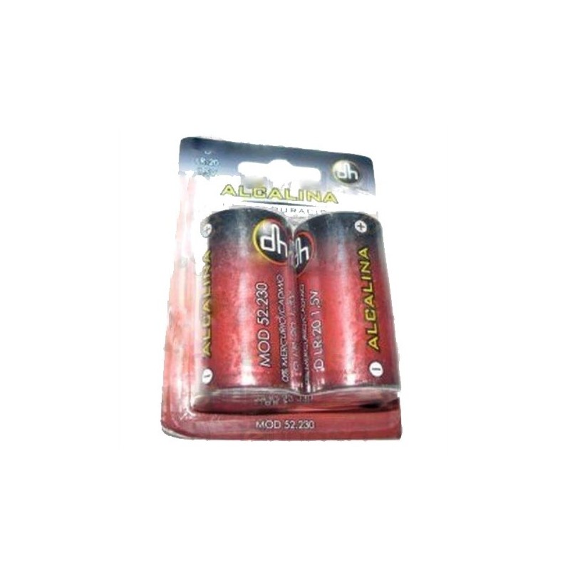 Pila Alcalina D - 1.5V LR20 2 Unidades | Varios