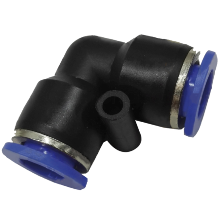 Racor Codo Conexión Rápida Ø8mm