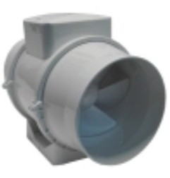 Ventilador tubular 230v 50/60hz 280m³/h
