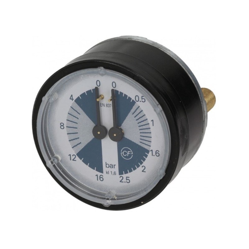 Manometro doble escala 0/2.5 0/16bar Ø62mm casadio Manometro doble escala 0/2.5 0/16bar Ø62mm casadio