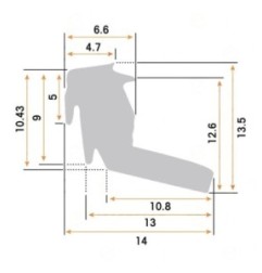 Burlete Tapa Envasadora 3000mm Distform, Edenox, Edesa, Egar Vac, Fagor, Franke, Guasch