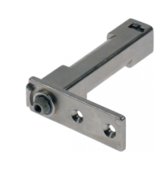 Bisagra a resorte derecho/izquierdo L 111mm An 75mm refrigerador distancia de sujeción 25mm (Cuadrada)
