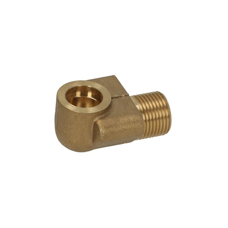 Codo de empalme para tubo nivel de agua rosca 3/8" latón agujero ø 13,5mm Fagor