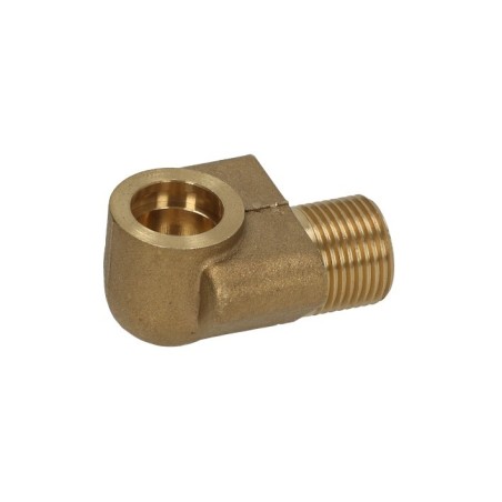 Codo de empalme para tubo nivel de agua rosca 3/8" latón agujero ø 13,5mm Fagor