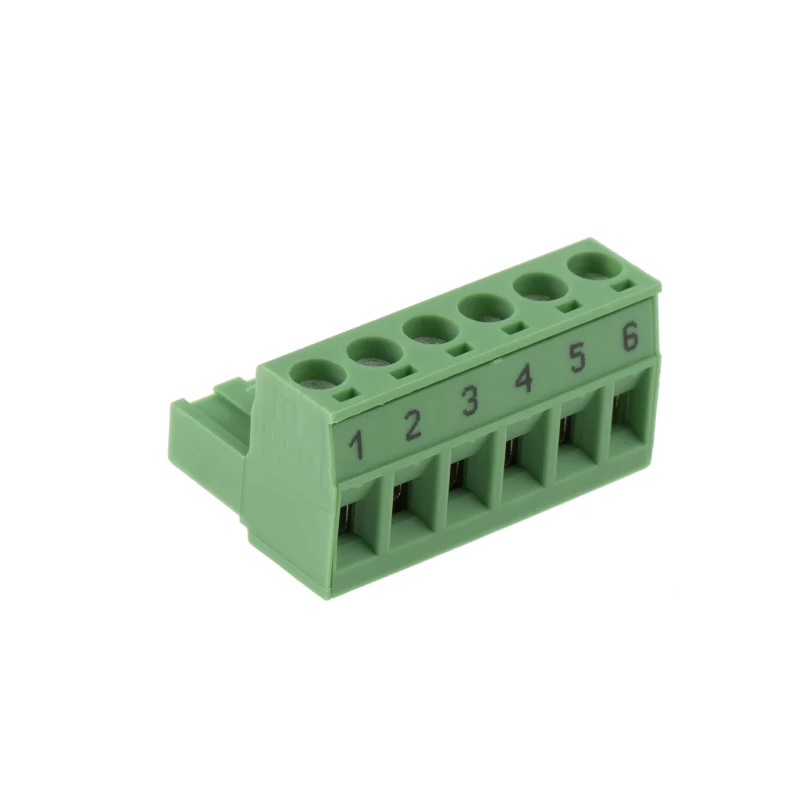 Conector verde 6 puntas centralita