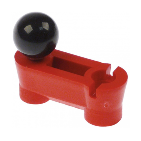Soporte para extendedora de masa completo con asidero agujero ø 10mm H 20mm