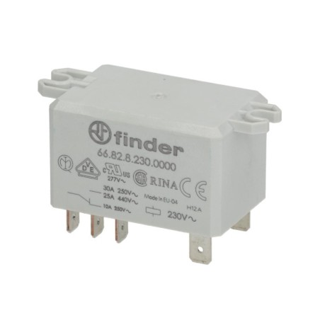 Relé 30A 230V Bipolar Conmutado FINDER