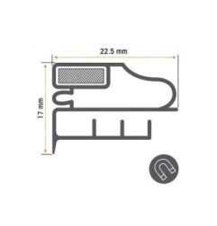 Burlete puerta armario 587x506mm tpi COMERSA