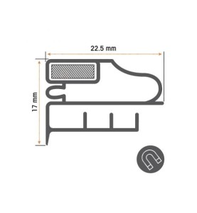 Burlete puerta armario 587x506mm tpi COMERSA