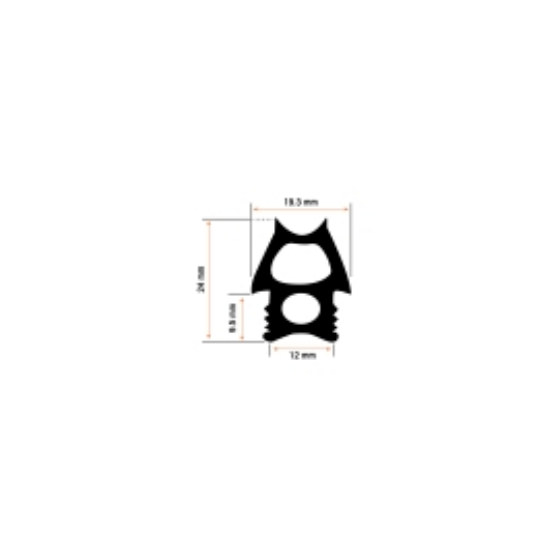 Burlete puerta horno 485x485mm