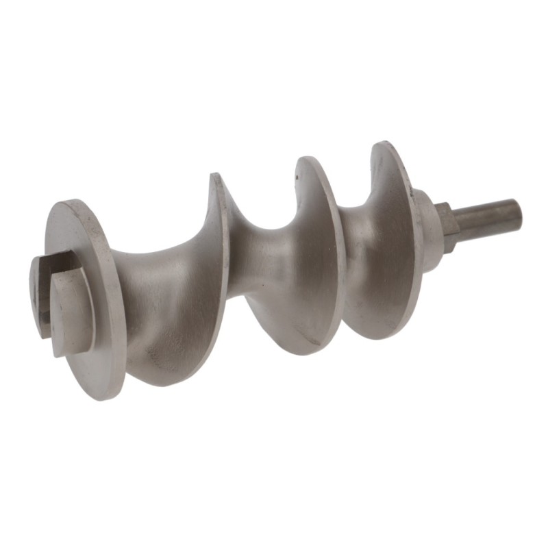 Tornillo sinfín modelo 22 ø 63mm L 150mm aluminio con árbol
