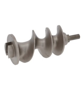 Tornillo sinfín modelo 22 ø 63mm L 150mm aluminio con árbol