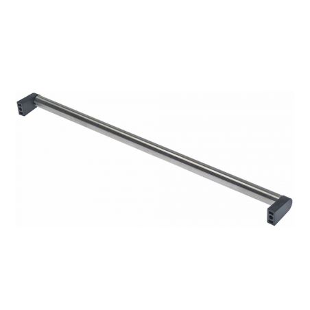 Manilla de puerta ø 20mm l 525mm inox ue 1 pzs distancia de sujeción 510mm m5 con tornillos