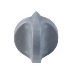 Pomo interruptor marca cero ø 40mm eje ø 6x4,6mm parte plana arriba negro