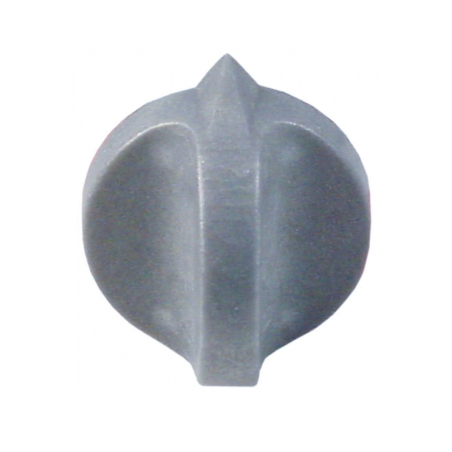 Pomo interruptor marca cero ø 40mm eje ø 6x4,6mm parte plana arriba negro