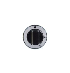 Pomo grifo de gas sin llama piloto pel20 ø 70mm eje ø 8x6,5mm parte plana universal negro