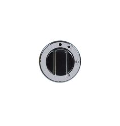 Pomo grifo de gas con llama piloto pel22/23 ø 70mm eje ø 10x8mm parte plana universal negro