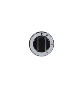 Pomo grifo de gas con llama piloto pel22/23 ø 70mm eje ø 10x8mm parte plana universal negro
