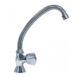 Grifo vertical 1 agua cierre goma 1/2"