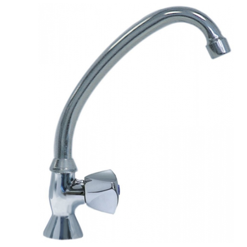 Grifo vertical 1 agua cierre goma 1/2"