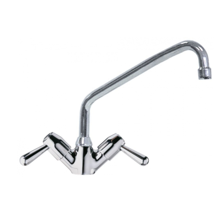 Grifo 2 aguas  cabeza en cerámica