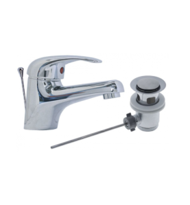 Grifo monomando 2 aguas con válvula desagüe automática