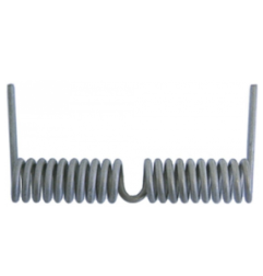 resorte de torsión ø 22mm L1 119mm L2 64mm L3 64mm espesor de hilo 3,5mm