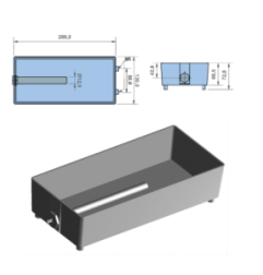 Bandeja de evaporación de agua de aluminio con resistencia PTC Resistencia